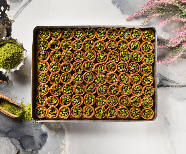 Asi | Bird's Eye Pistachio Kadayif Tray