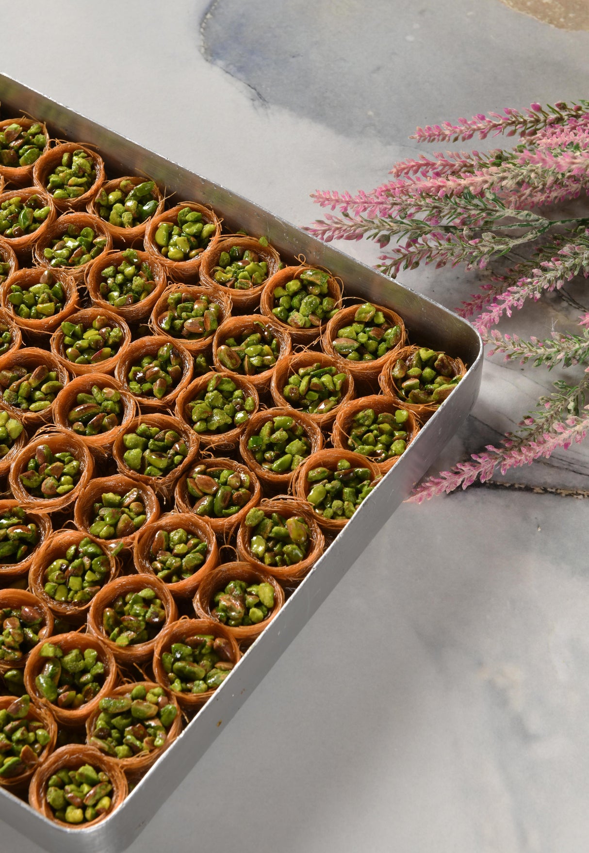 Asi | Bird's Eye Pistachio Kadayif Tray