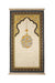 Bursa Ipek | Beige Velvet Carpet Prayer Rug Bursa Ipek Prayer Rug
