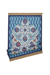 Bursa Ipek | Navy Blue Velvet Carpet Prayer Rug