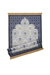 Bursa Ipek | Navy Blue Velvet Carpet Prayer Rug