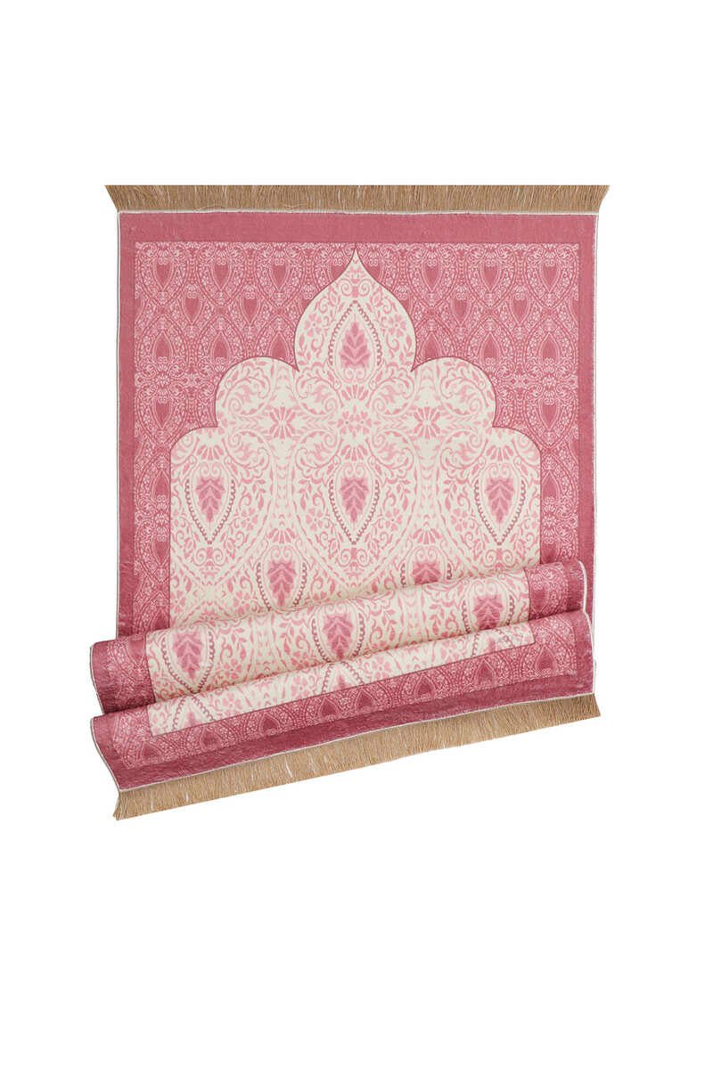 Bursa Ipek | Pink Bamboo Carpet Prayer Rug