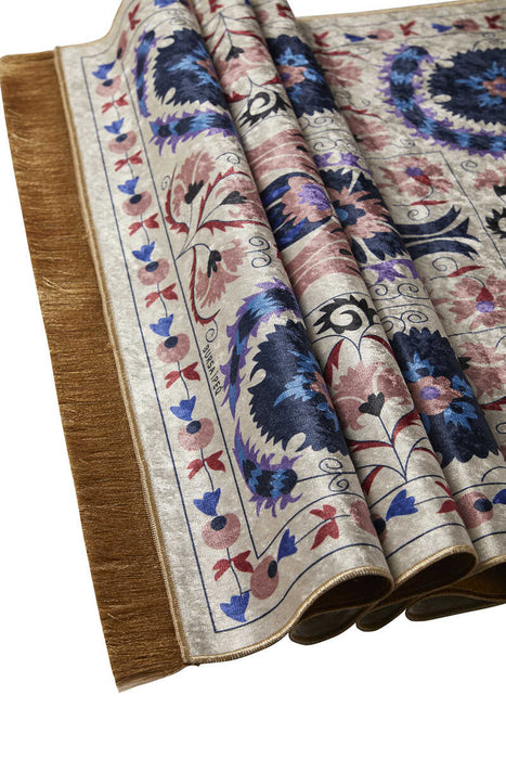 Bursa Ipek | Powder Velvet Carpet Prayer Rug