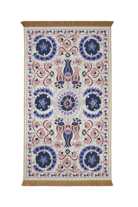 Bursa Ipek | Powder Velvet Carpet Prayer Rug Bursa Ipek Prayer Rug