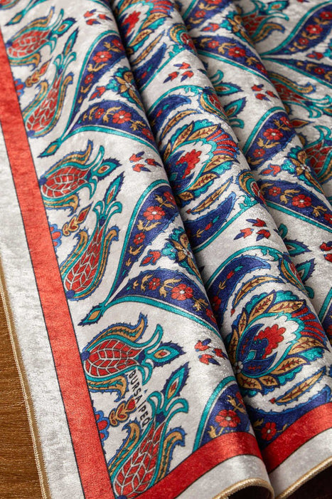 Bursa Ipek | Red Velvet Carpet Prayer Rug