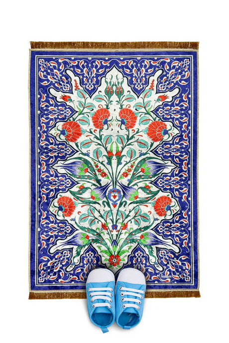 Bursa Ipek | Saks Velvet Children's Prayer Rug