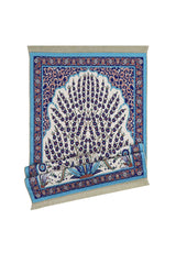 Bursa Ipek | Turquoise Bamboo Carpet Prayer Rug