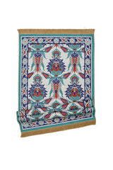 Bursa Ipek | Water Green Velvet Carpet Prayer Rug