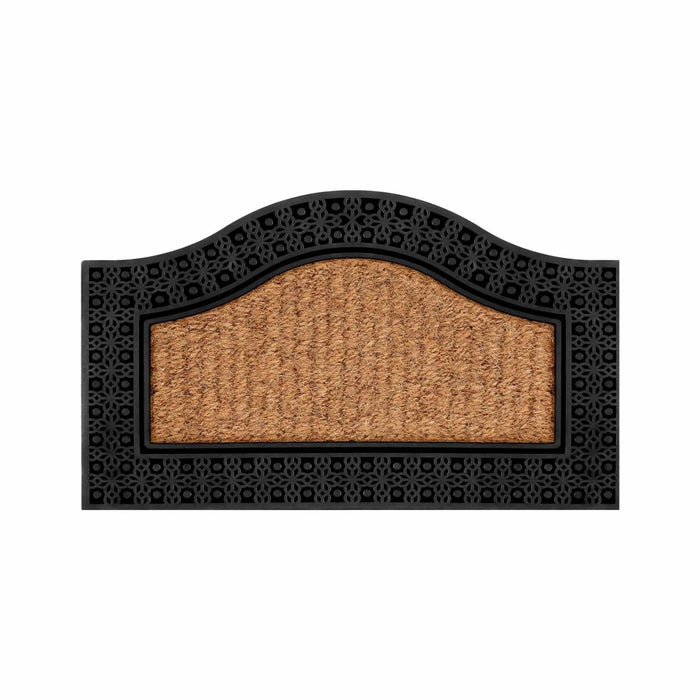 Cashmere Rug with Round Rubber-Edged Coco Doormat 4 Karaca Door Mats