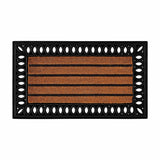 Cashmere Rug with Rubber-Edged Striped Coco Doormat