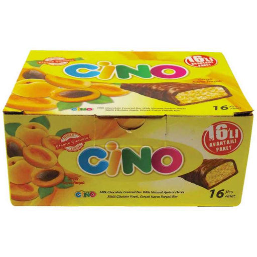 Cino Apricot Chocolate Bar 16pc Pack