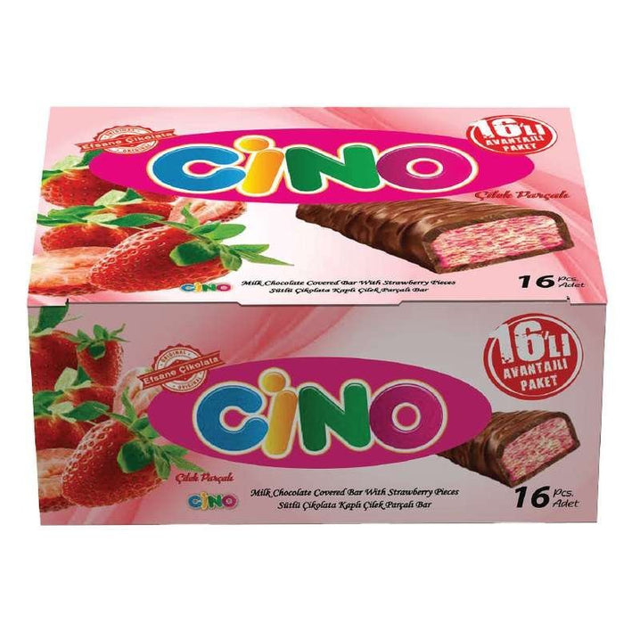 Cino Strawberry Bar Chocolate 16pc Pack