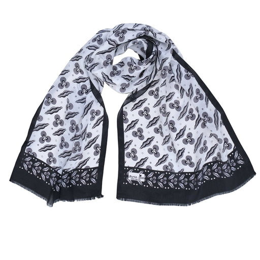 Cintemani Breathable Silk Scarf in Black Color