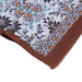 Cintemani Breathable Silk Scarf in Shiny Brown and Vibrant Orange