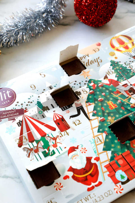 Elit | Calendar Box Madlen Milk Christmas Chocolate - Gluten Free - 140 Grams Elit Chocolate