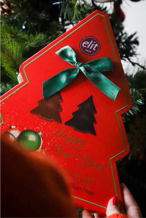 Elit | Christmas Pine Tree Madlen Chocolate Box - Gluten Free - 216g Elit Chocolate