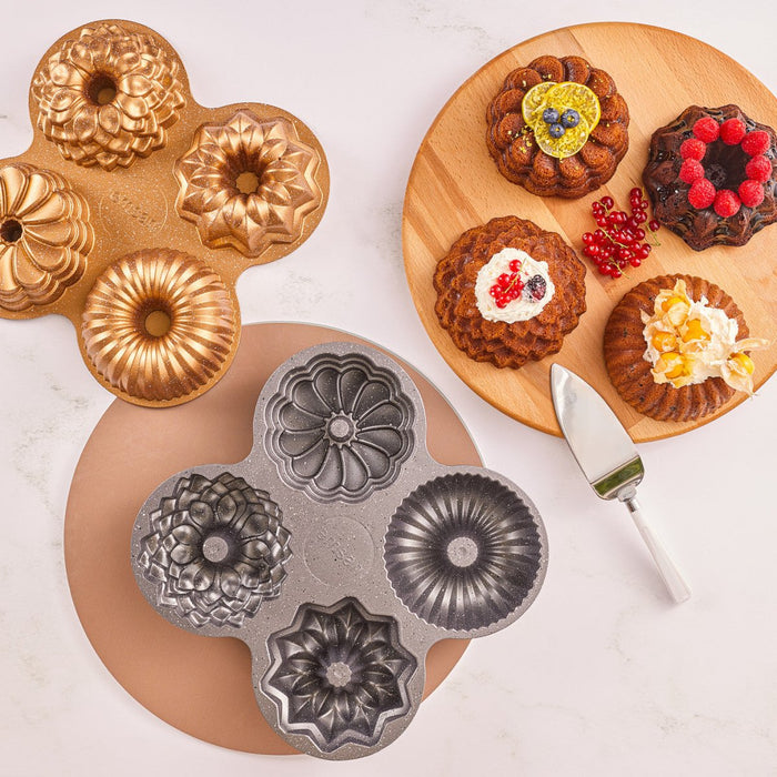 Emsan Griss Cast Iron Cake Mold Set Karaca Bakeware Sets, Baking & Cookie Sheets, Bread Pans & Molds, Broiling Pans, Cake Pans & Molds