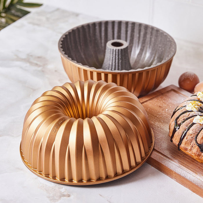 Emsan Griss Hardstone Cast Iron Cake Mold Gold Karaca Bakeware Sets, Baking & Cookie Sheets, Bread Pans & Molds, Broiling Pans, Cake Pans & Molds