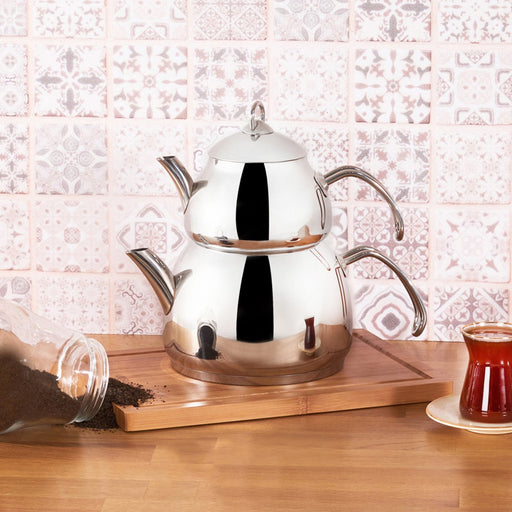 Emsan Helis Midi Stainless Steel Kettle Set Karaca Coffee & Tea Pots