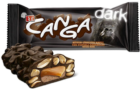 Eti Canga Dark Chocolate Peanut Caramel Bar - 4pcs