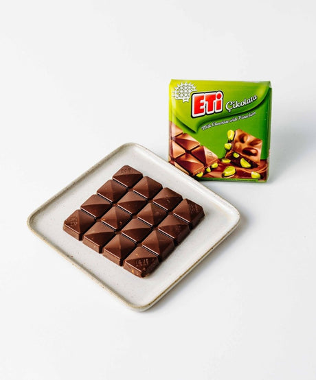 Eti Square Chocolate With Pistachio - 2pcs