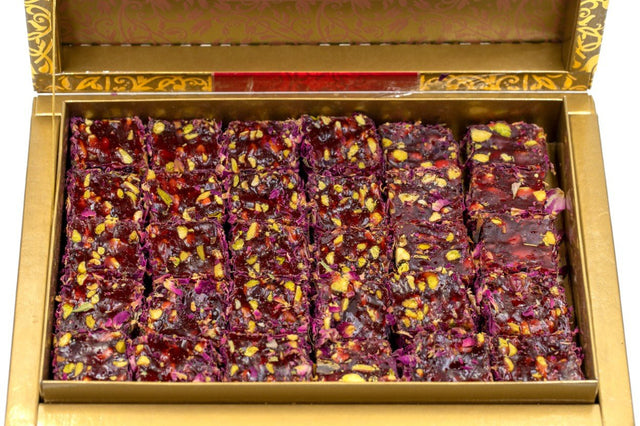 Eyup Sultan Turkish Delight Pistachio Pomegranate Wick with Rose Petals - The Indispensable Dessert - TryAladdin
