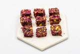 Eyup Sultan Turkish Delight Pistachio Pomegranate Wick with Rose Petals - The Indispensable Dessert