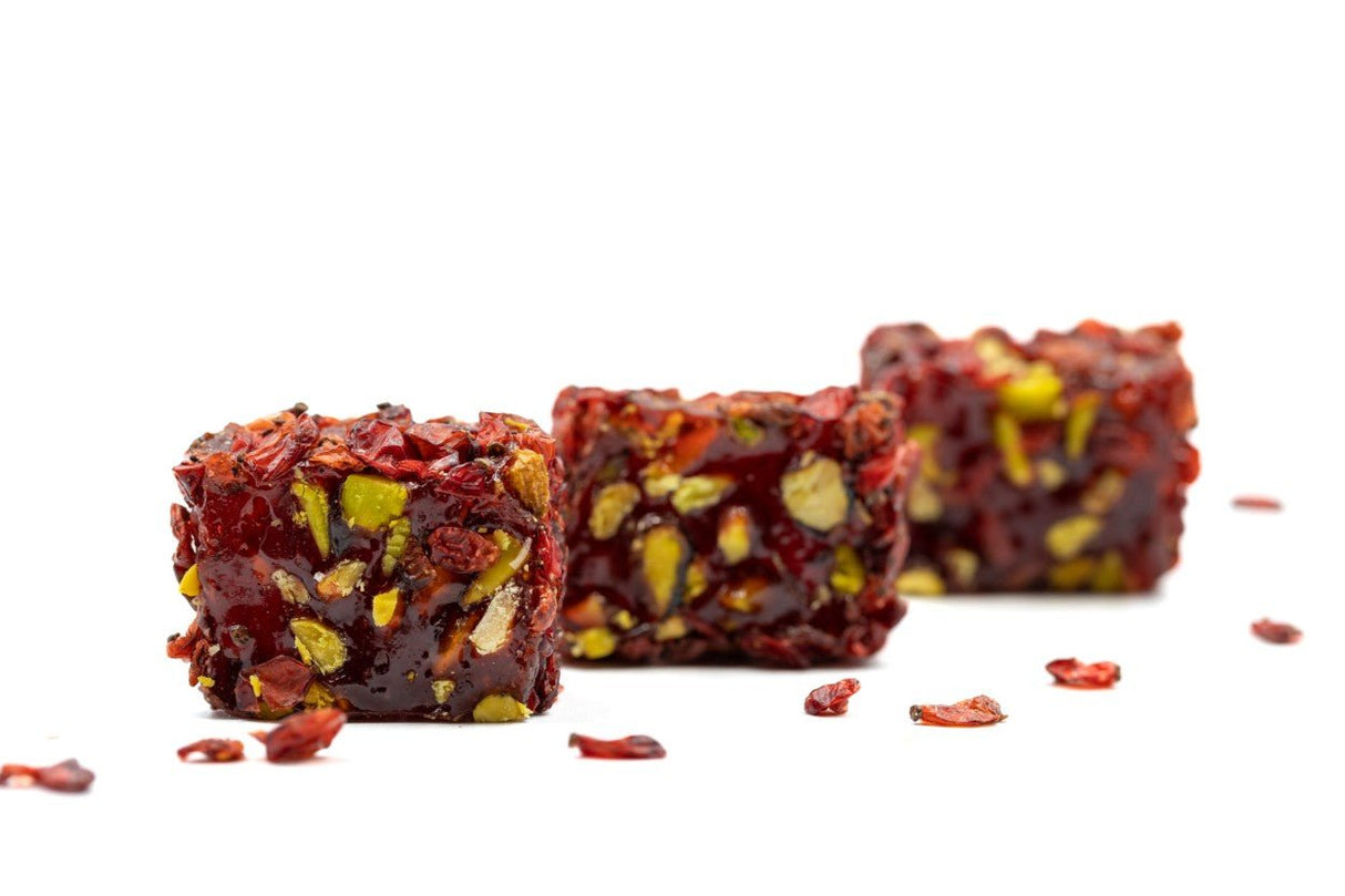 Eyup Sultan Turkish Delight Pistachio Pomegranate Wick with Zeresk Grapes - Indispensable Dessert