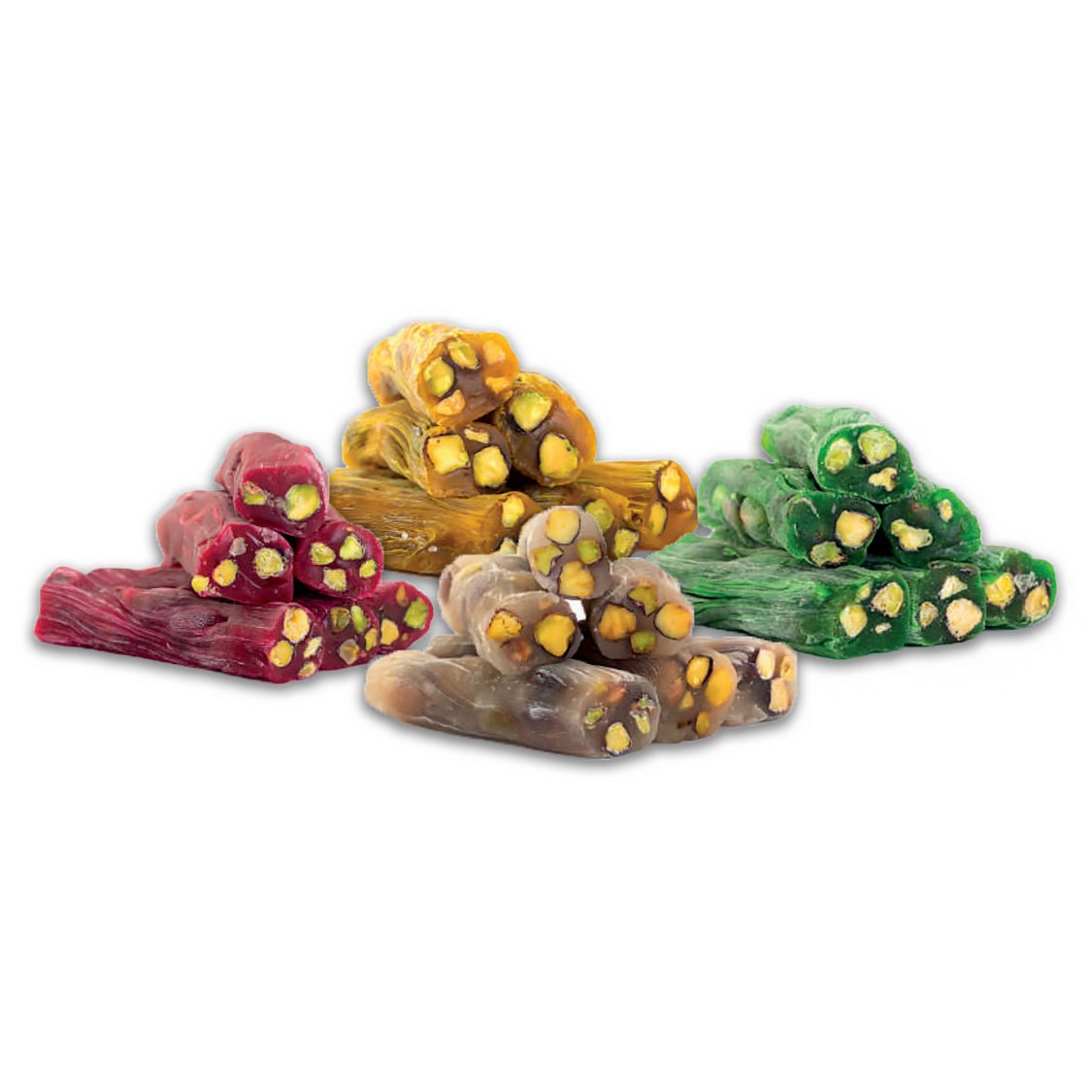 Ganik | Turkish Delight Fingers Variety Mix (Pomegranate, Orange, Honey, Kiwi)