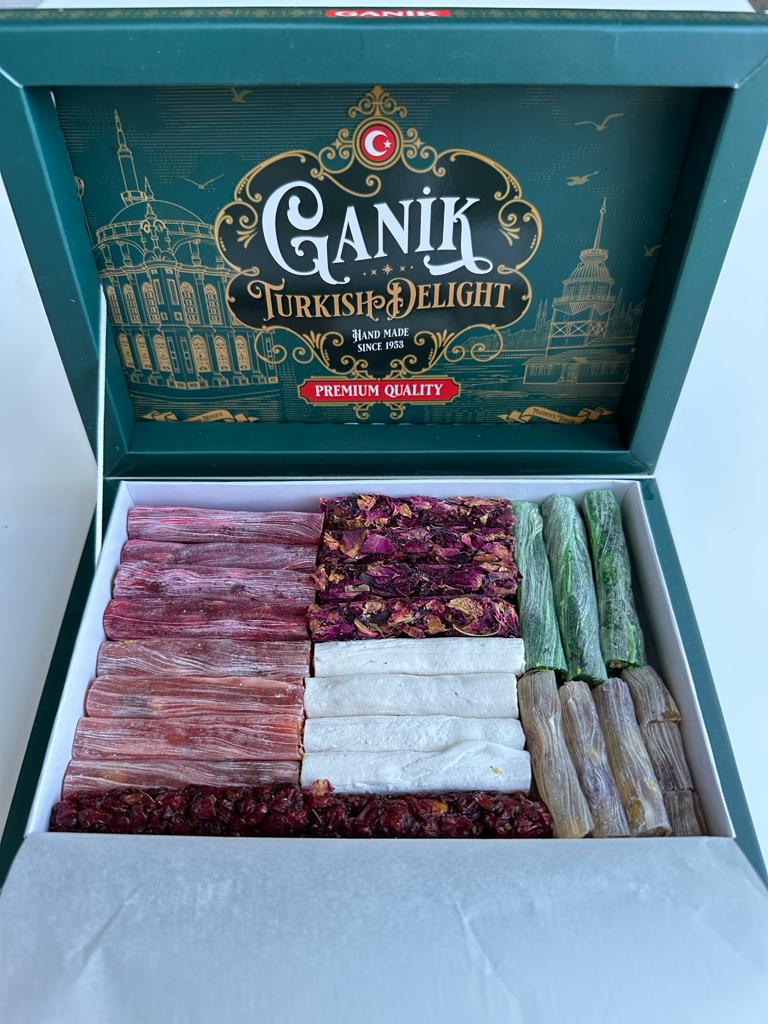 Ganik | Turkish Delight Fingers Variety Mix (Pomegranate, Orange, Honey, Kiwi)