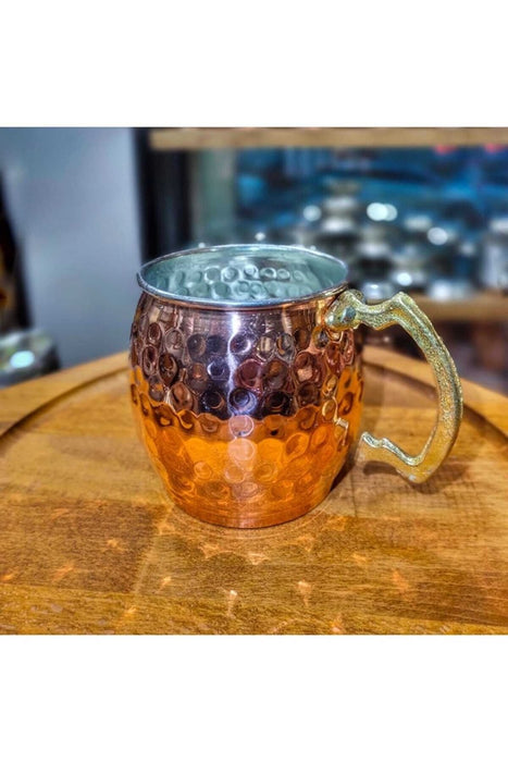 Gur Bakir | Copper Mug (8.5cm) Gur Bakir Zemzem Set, Thermos, Tea Set, Coffee Set, Coffee Cup, Spoon Set