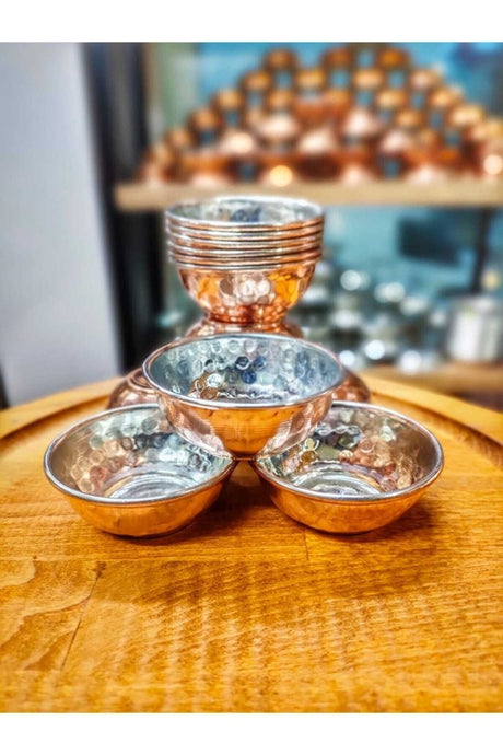 Gur Bakir | Mini Delight and Candy Copper Dish - 4 Pieces (6cm)