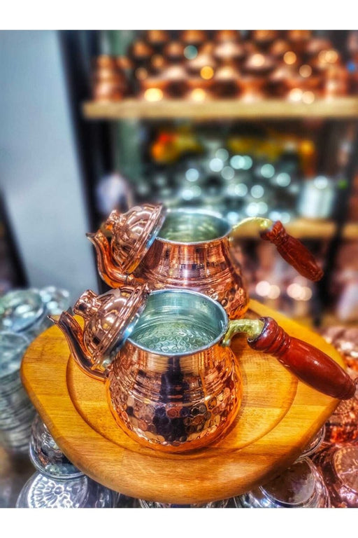Gur Bakir | Thick Classic Copper Teapot for 3 - 4 Persons