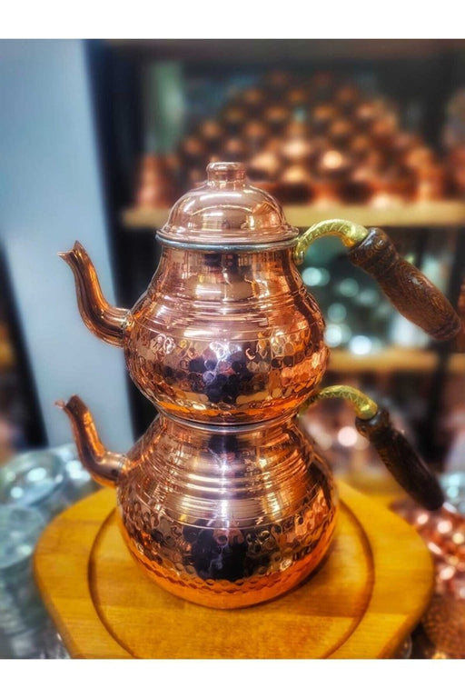 Gur Bakir | Thick Classic Copper Teapot for 4 - 6 Persons