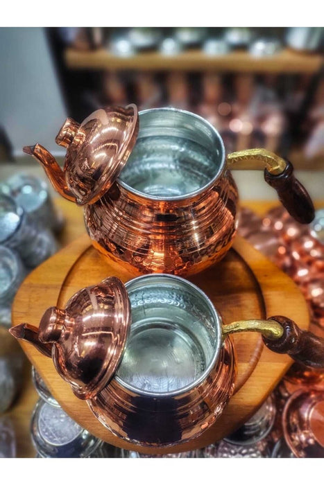 Gur Bakir | Thick Classic Copper Teapot for 4 - 6 Persons