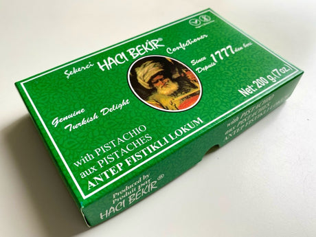 Haci Bekir Exclusive Turkish Delight with Extra Pistachio - Unique Consistency Lokums