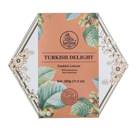 Haci Bekir Exclusive Turkish Delight with Hazelnut - Unique Consistency Lokums