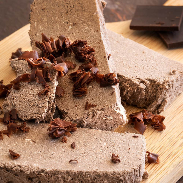 Haci Bekir Halva with Cocoa - Made from Local Sesame Seeds - Gluten-Free and Vegan