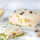 Haci Bekir Halva with Pistachio - Made from Local Sesame Seeds - Gluten-Free and Vegan