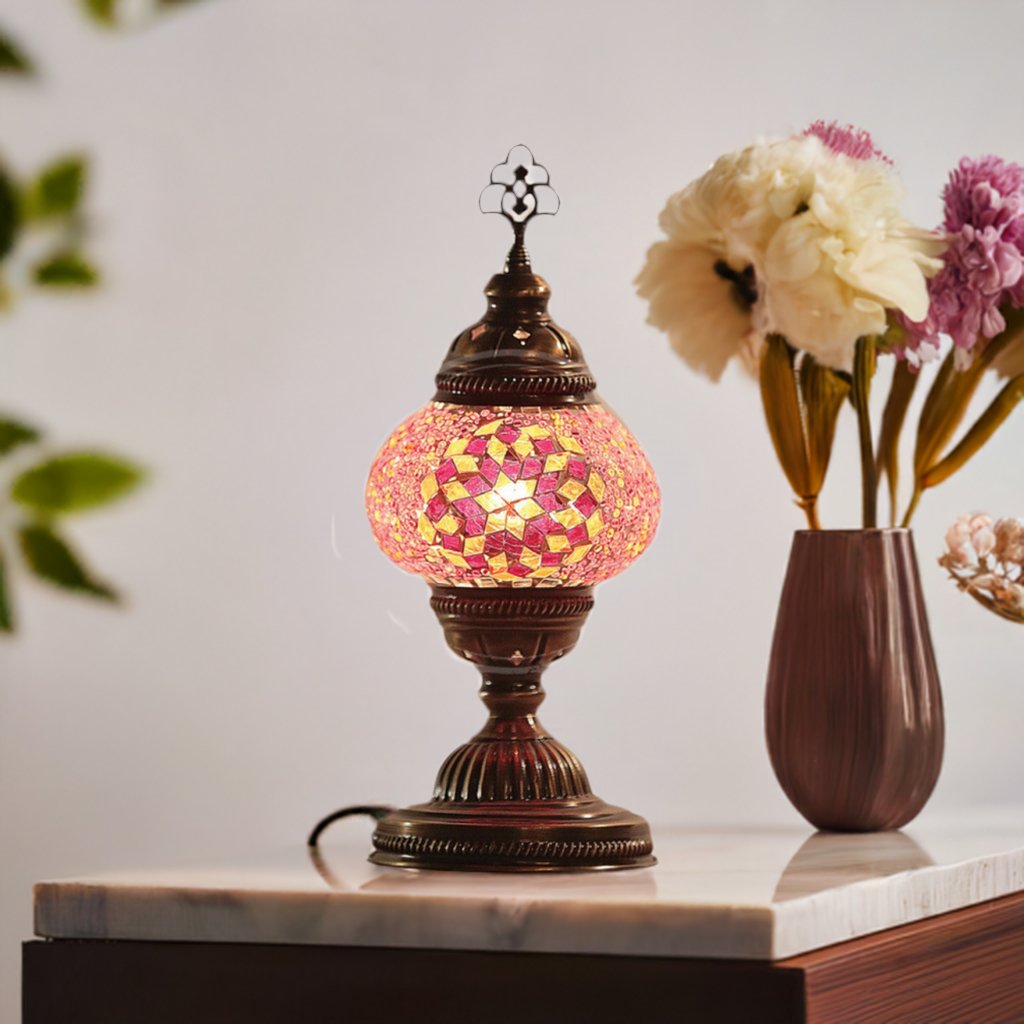 HND Handicraft | Handmade Bedroom Mosaic Desk Lamp