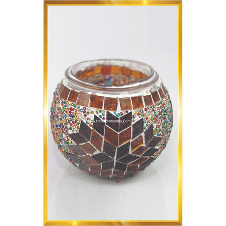 HND Handicraft | Handmade Mosaic Candle Holder Handmade