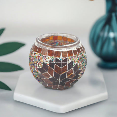 HND Handicraft | Handmade Mosaic Candle Holder Handmade