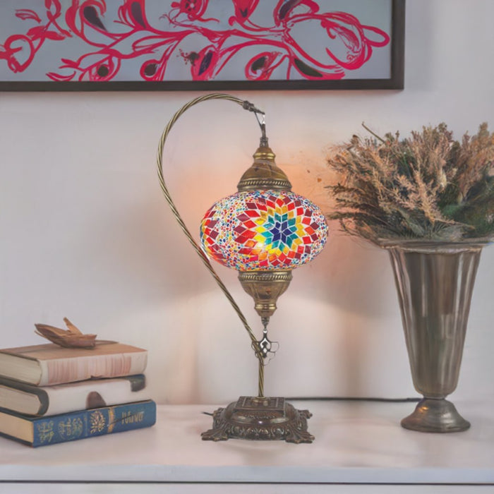 HND Handicraft | Handmade Swan Neck Mosaic Lamp HND Handicraft Lamps