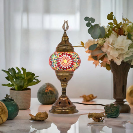 HND Handicraft | Handmade Turkish - Moroccan Mosaic Table Lamp