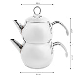 Karaca Adelya Induction Base Mini Metal Teapot Set