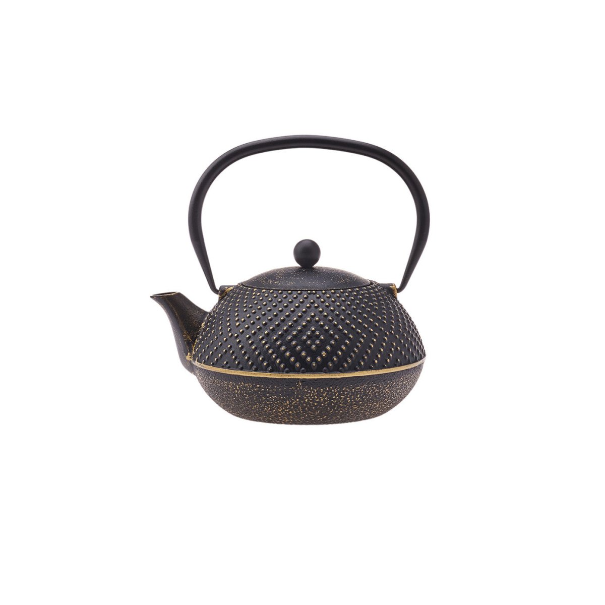 Karaca Cast Iron Teapot in Dark Gold