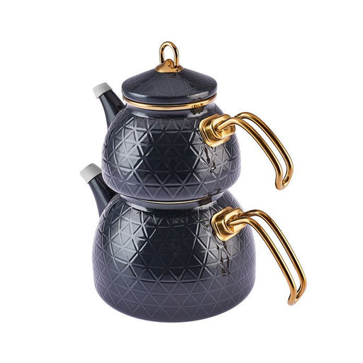 KARACA Piramit Tea Pot - Teapots - Caydanlik Medium Dark Blue Tea Pot -  Teapots - Caydanlik