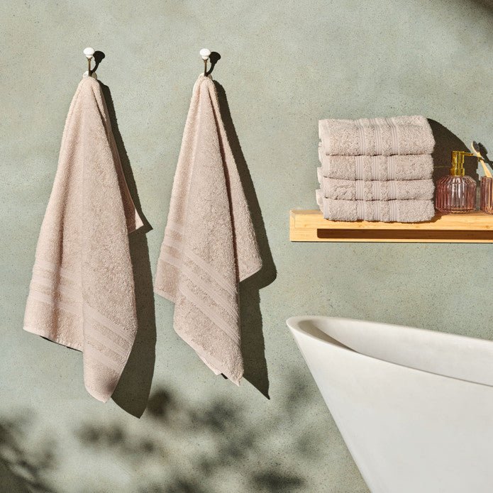 Karaca Home 100% Cotton 6-Piece Face Towel Set Karaca Bath Set, Towel