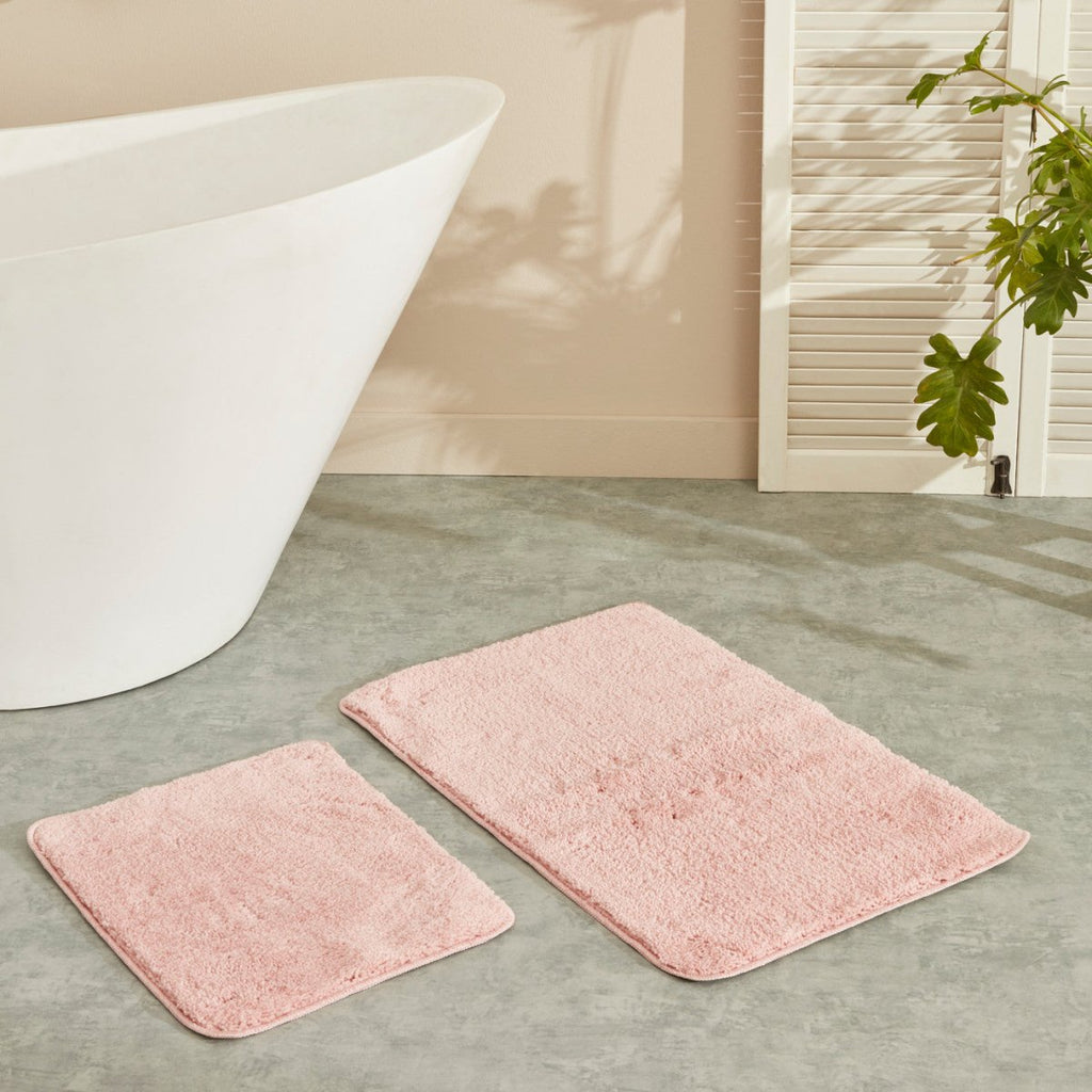 KARACA Cotton Bath Mats for Bathroom Floor Milly Bathroom Mats Set