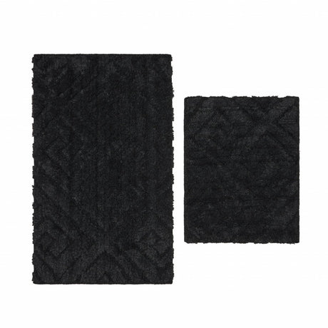 Karaca Home Elite Black Doormat Set